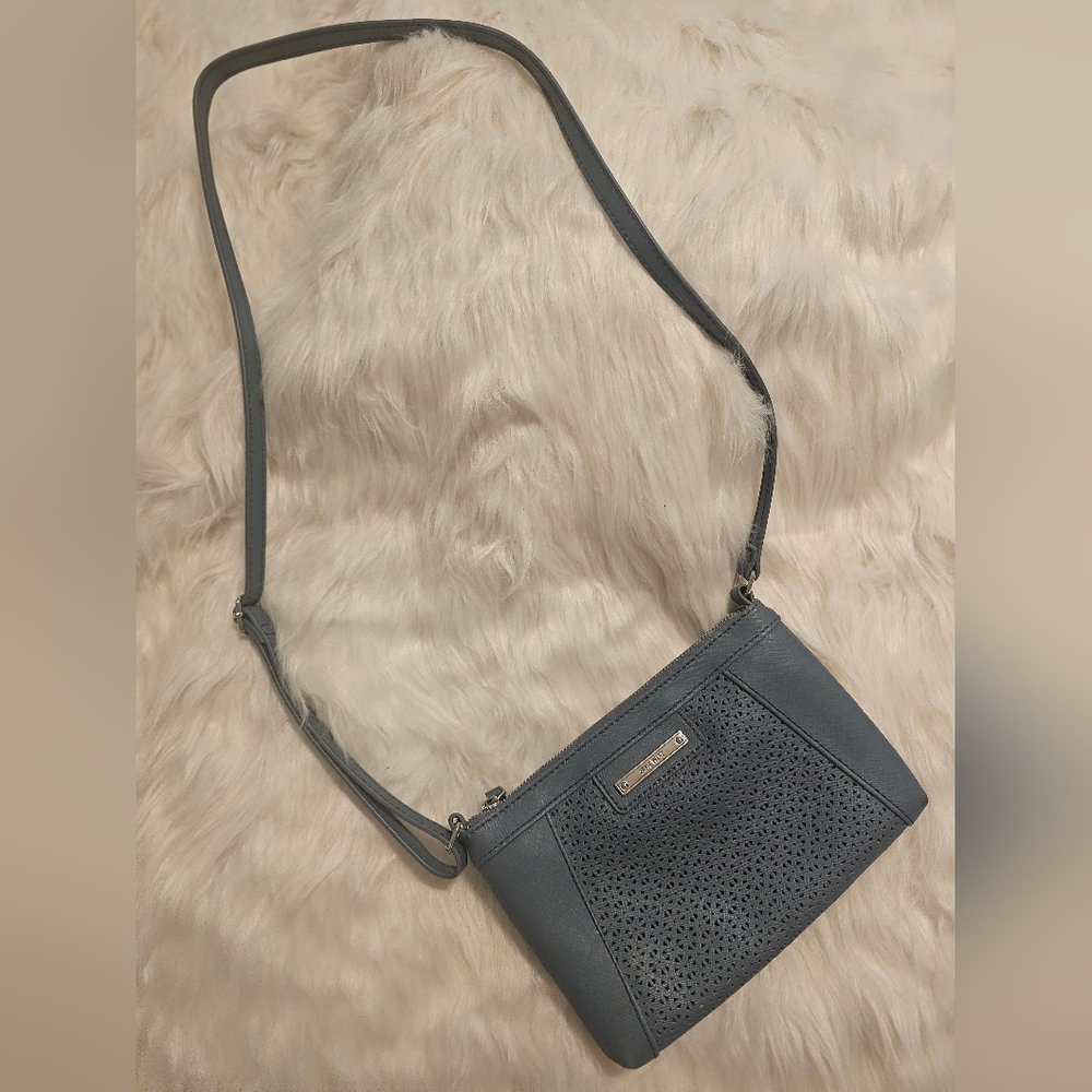 Nine West Harmon Elegant Denim Blue Crossbody Bag